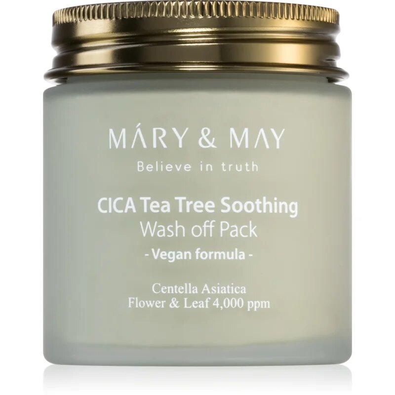 Mary&May Cica Tea Tree Soothing минерална почистваща маска с глина за успокояване на кожата 125 гр.