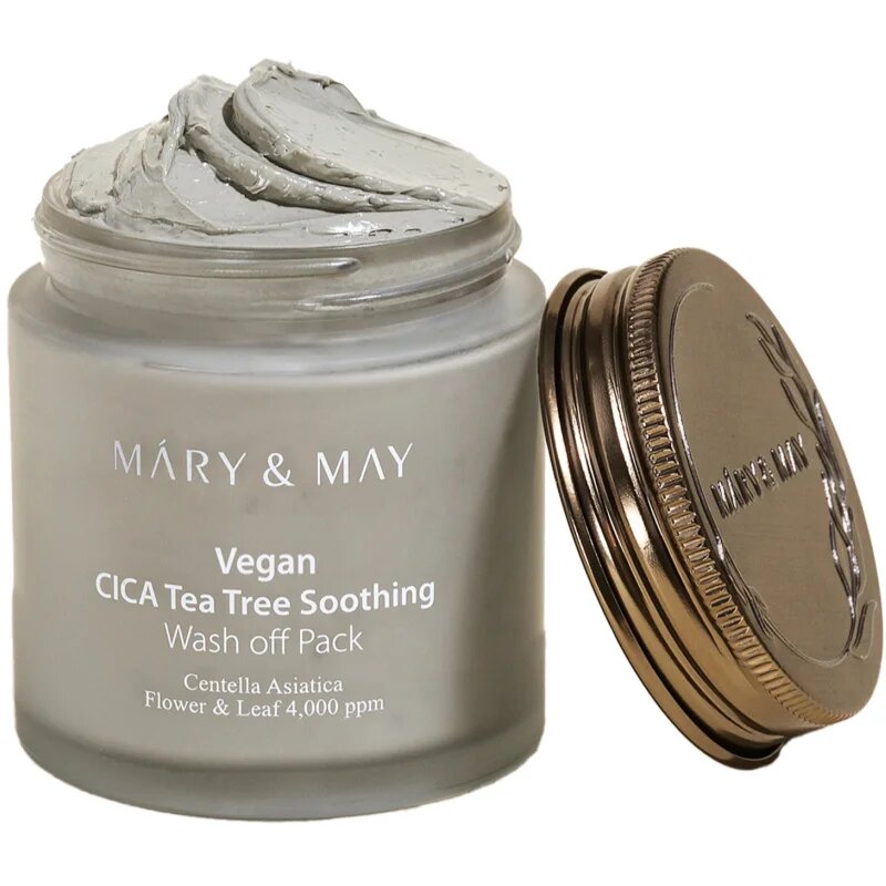 Mary&May Cica Tea Tree Soothing минерална почистваща маска с глина за успокояване на кожата 125 гр.