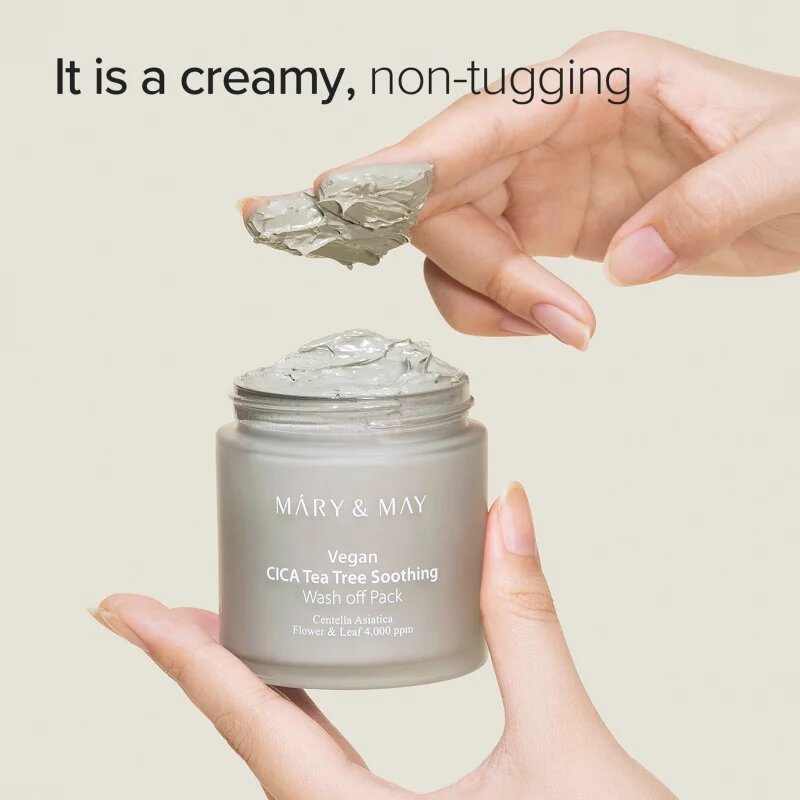 Mary&May Cica Tea Tree Soothing минерална почистваща маска с глина за успокояване на кожата 125 гр.