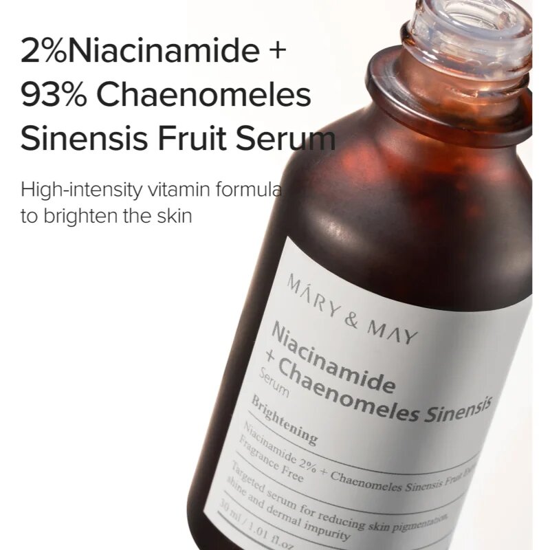 Mary&May Niacinamide + Chaenomeles Sinensis регенериращ и озаряващ серум възстановяващ кожната бариера 30 мл.