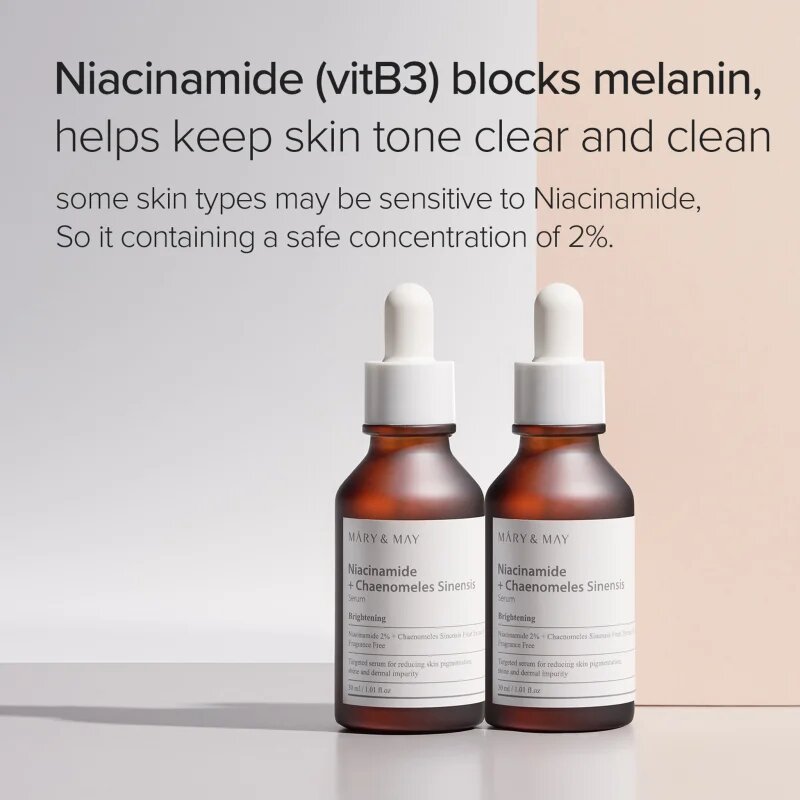 Mary&May Niacinamide + Chaenomeles Sinensis регенериращ и озаряващ серум възстановяващ кожната бариера 30 мл.