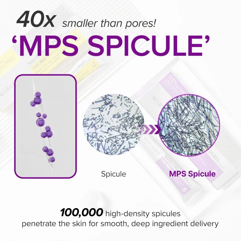 Mary&May Spicule Collagen PDRN Cream Омекотяващ и подхранващ крем възстановяващ кожната бариера 15 гр.