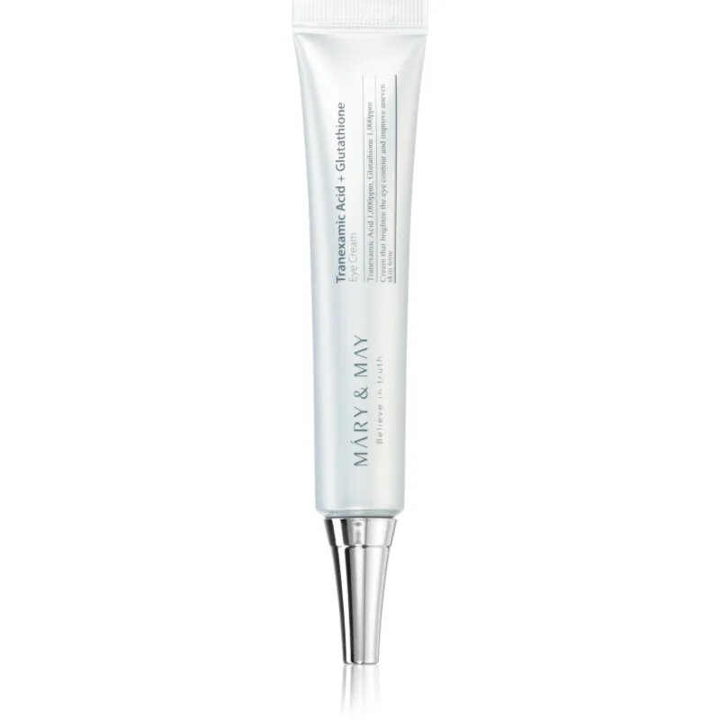 Mary&May Tranexamic Acid + Glutathione Eye Cream притивобръчков крем за околоочната зона намаляващ отоците и черните кръгове 30 гр.