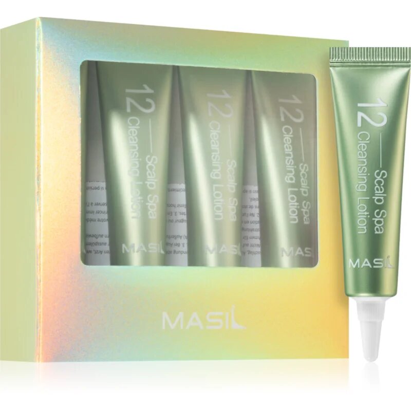 MASIL 12 Scalp Spa почистващ балсам за здрава кожа на главата 4x15 мл.