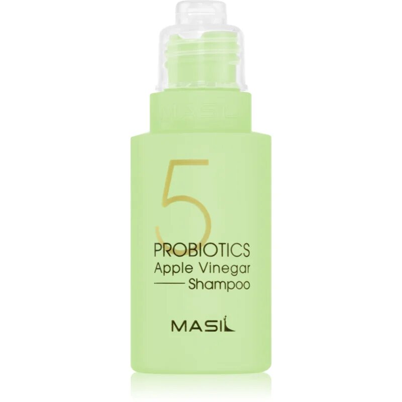 MASIL 5 Probiotics Apple Vinegar дълбоко почистващ шампоан за коса и скалп 50 мл.