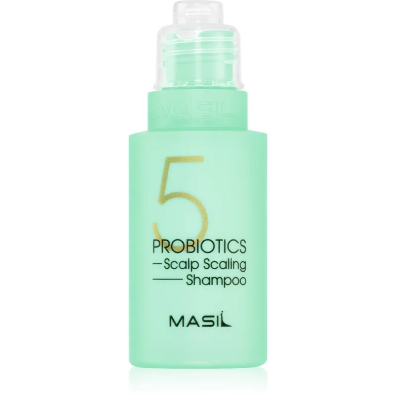MASIL 5 Probiotics Scalp Scaling дълбоко почистващ шампоан против мазен пърхот 50 мл.