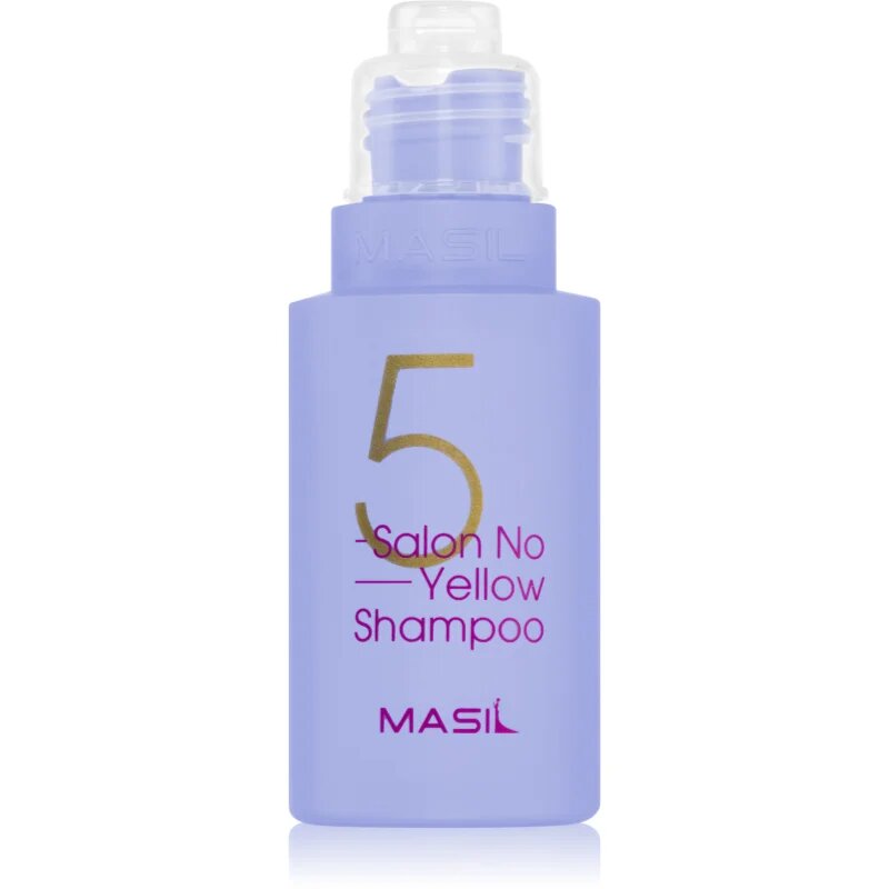 MASIL 5 Salon No Yellow лилав шампоан неутрализиращ жълтеникавите оттенъци 50 мл.