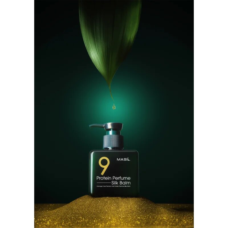 MASIL 9 Protein Perfume Silk Balm регенерираща грижа без изплакване за коса изложена на високи температури 180 мл.