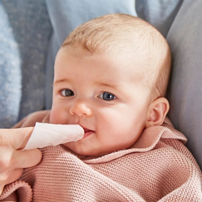 Matchstick Monkey Baby Gum & Teeth Wipes 0 m+ почистващи кърпички за зъби език и венци 1 бр.