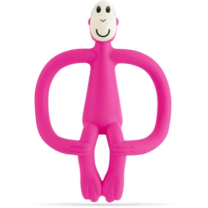 Matchstick Monkey Teething Toy and Gel Applicator гризалка с четка 2 в 1 Pink 1 бр.