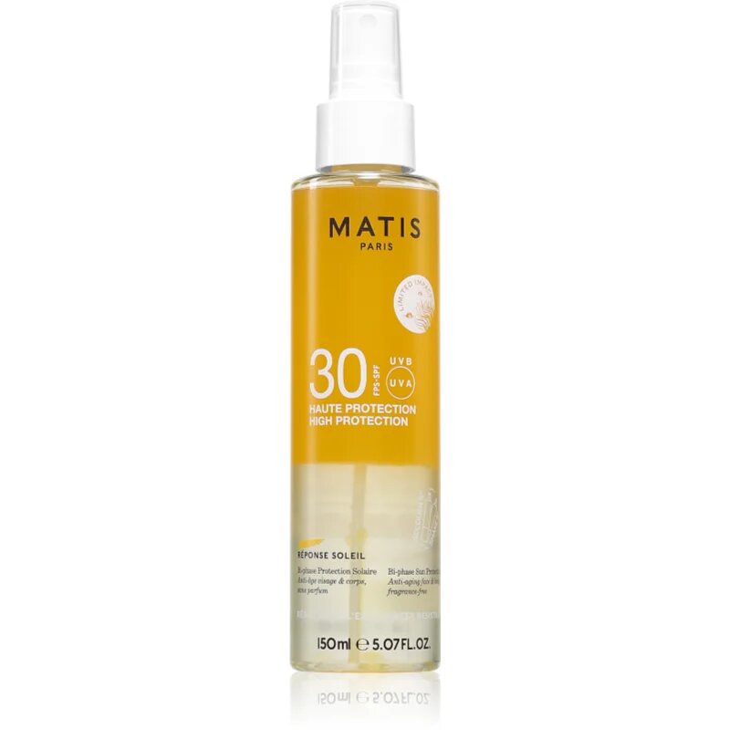 MATIS Paris Réponse Soleil Bi-phase Protection Solaire SPF30 сухо олио за тен SPF 30 150 мл.
