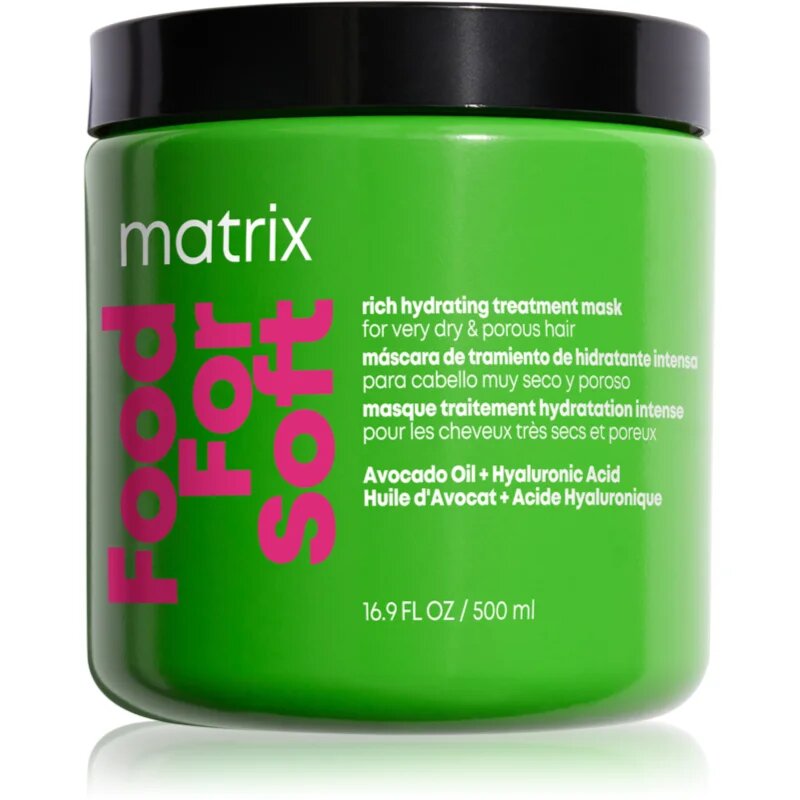 Matrix Food For Soft Hydrating Treatment Mask интензивна хидратираща маска За коса 500 мл.