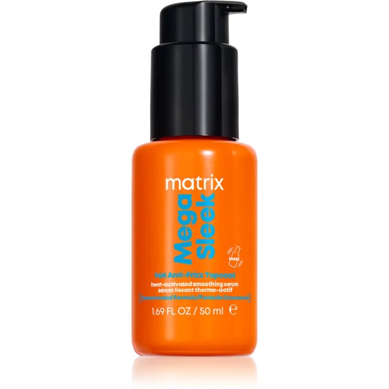 Matrix Mega Sleek 96H Anti-Frizz Topcoat серум за коса за непокорна коса 50 мл.
