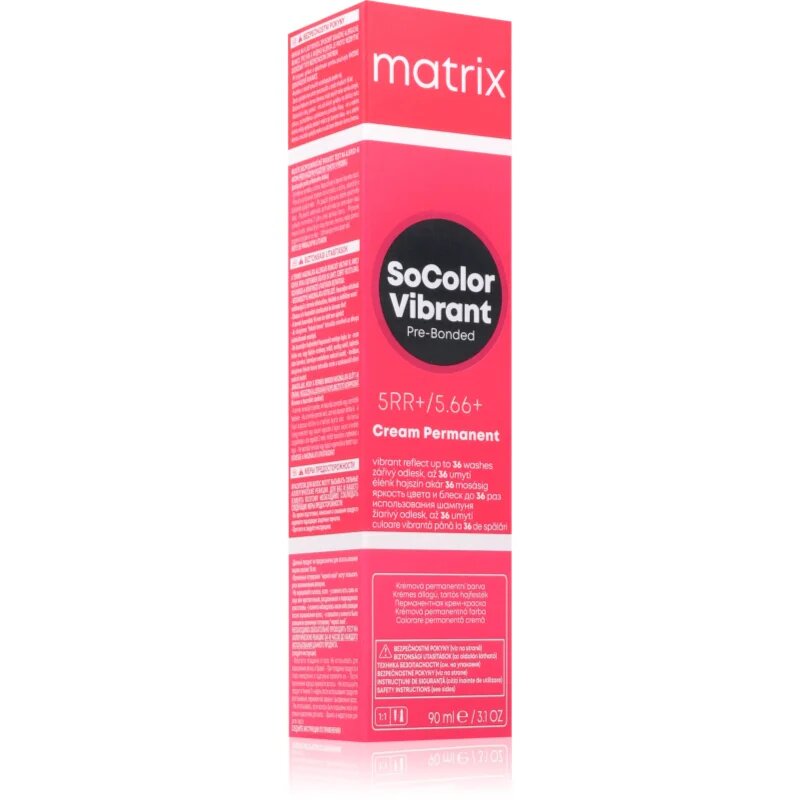 Matrix SoColor Vibrant Pre-Bonded Cream Permanent перманентната боя за коса за блестящ цвят 90 мл.