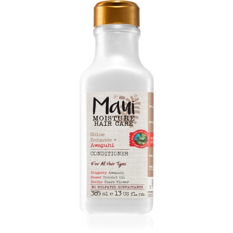 Maui Moisture Shine Amplifying + Awapuhi балсам за блясък и мекота на косата 385 мл.