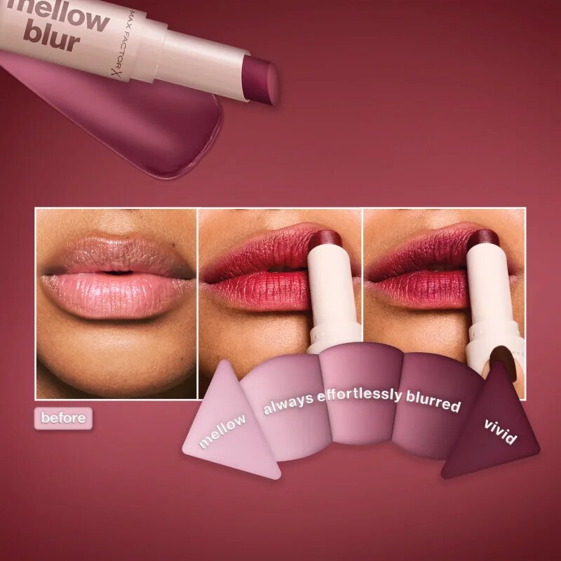 Max Factor 2000 Calorie Mellow Blur крем-червило цвят 060 Brown Butter 3.5 гр.