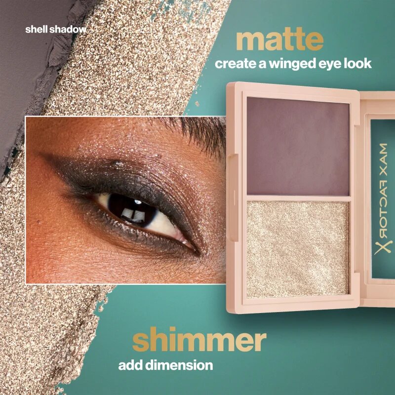 Max Factor 2000 Calorie Shadow Shaper дуо сенки за очи цвят 040 Umber Spark 4 гр.