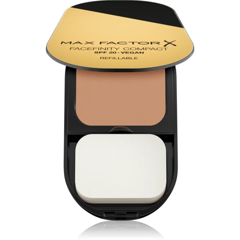 Max Factor Facefinity Refillable компактен матиращ фон дьо тен SPF 20 цвят 005 Sand 10 гр.