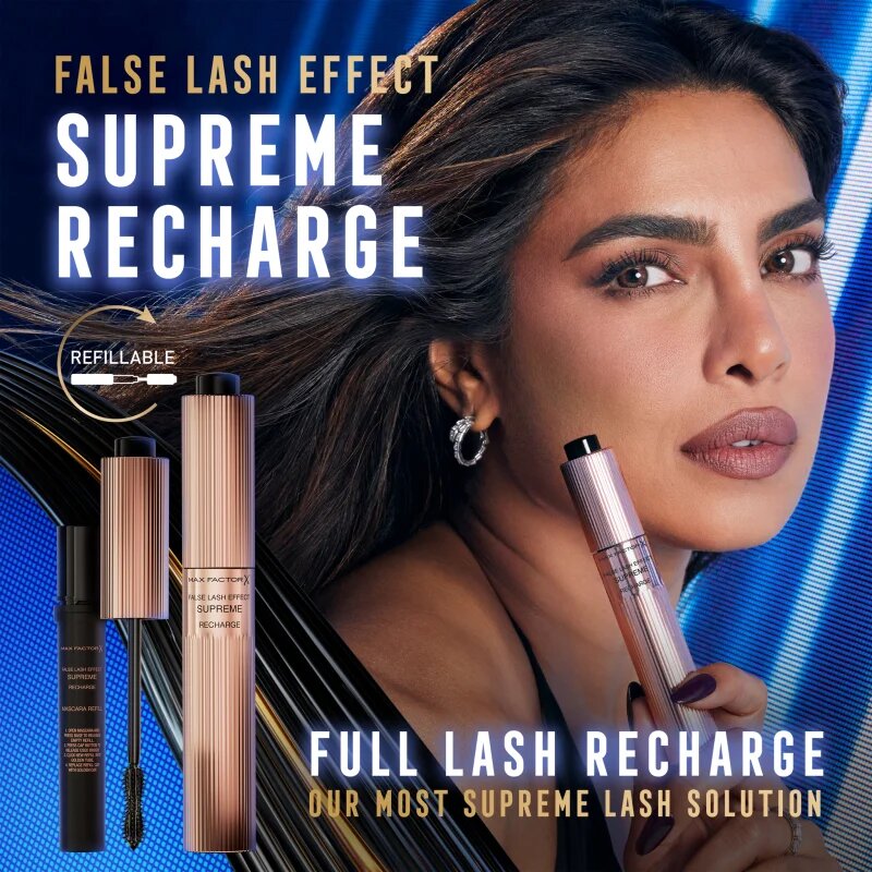 Max Factor False Lash Effect Serum Mascara спирала за ефект на изкуствени мигли пълнител цвят Black 8 мл.