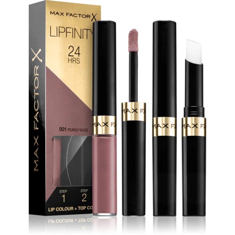 Max Factor Lipfinity Lip Colour дълготрайно червило с балсам цвят 001 Pearly Nude 4.2 гр.