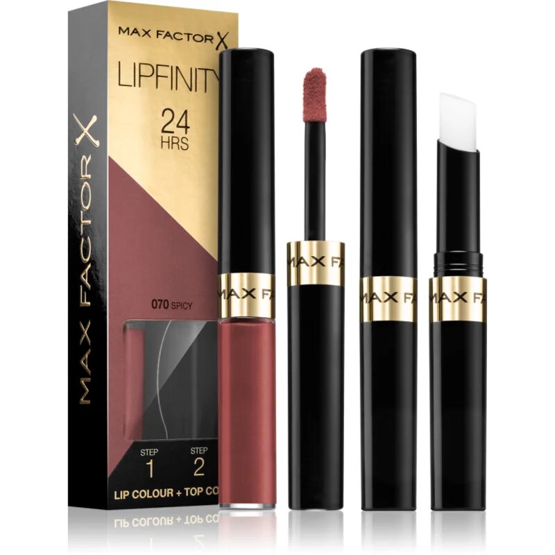 Max Factor Lipfinity Lip Colour дълготрайно червило с балсам цвят 70 Spicy 42 гр.