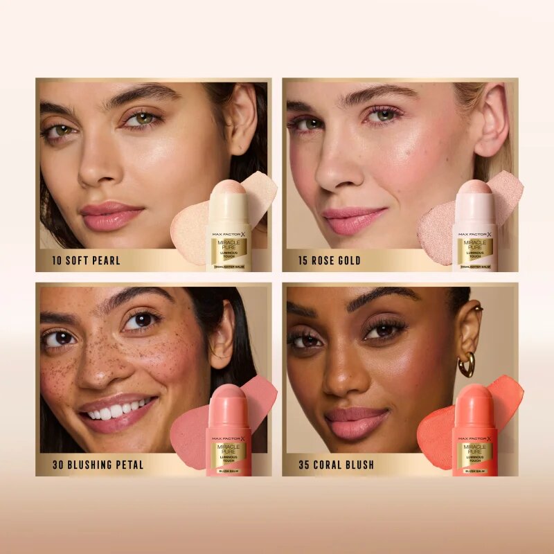 Max Factor Miracle Pure Luminous Touch кремообразен озарител цвят 10 Soft Pearl 6 гр.