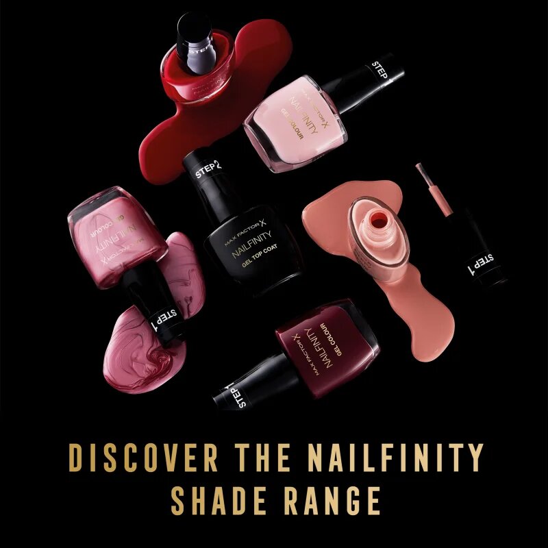 Max Factor Nailfinity Gel Top Coat гел топ лак за нокти цвят 100 The Finale 12 мл.