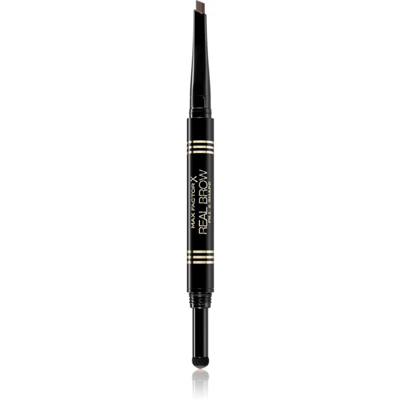 Max Factor Real Brow Fill & Shape молив за вежди цвят 02 Soft Brown 0.6 гр.