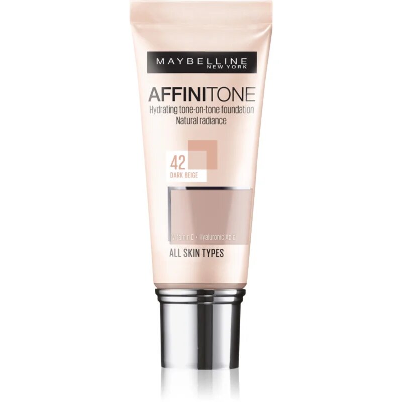 MAYBELLINE NEW YORK Affinitone хидратиращ фон дьо тен цвят 42 Dark Beige 30 мл.