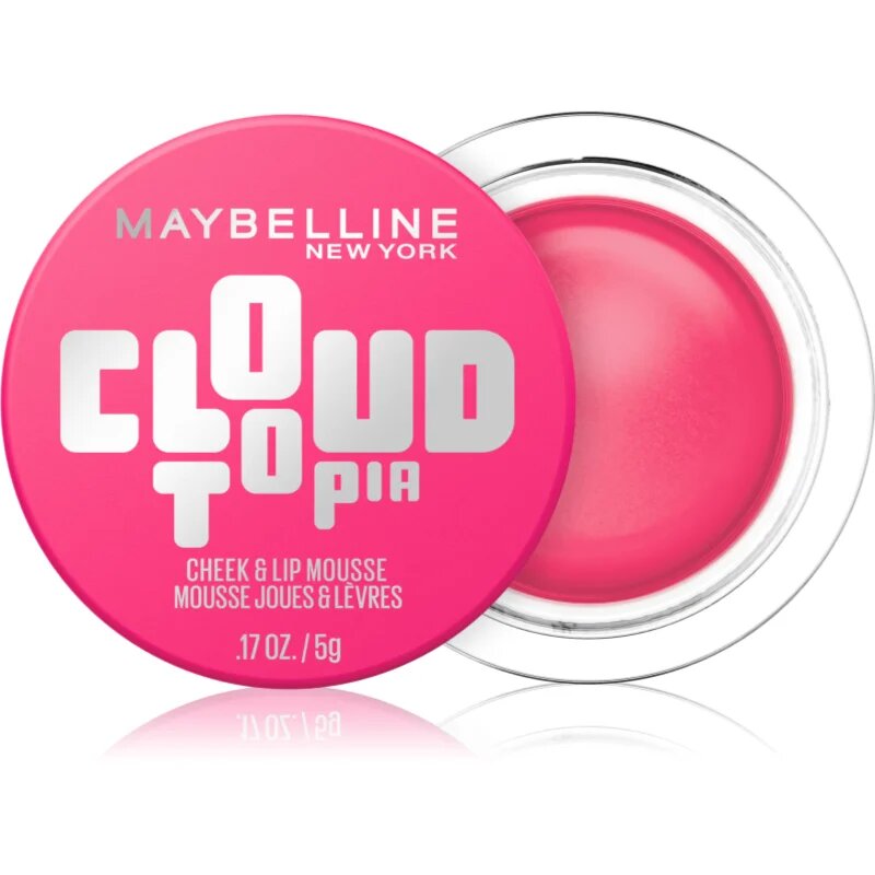 MAYBELLINE NEW YORK CloudTopia матов кремообразен руж за устни и скули цвят 04 Pink DayDream 5 гр.