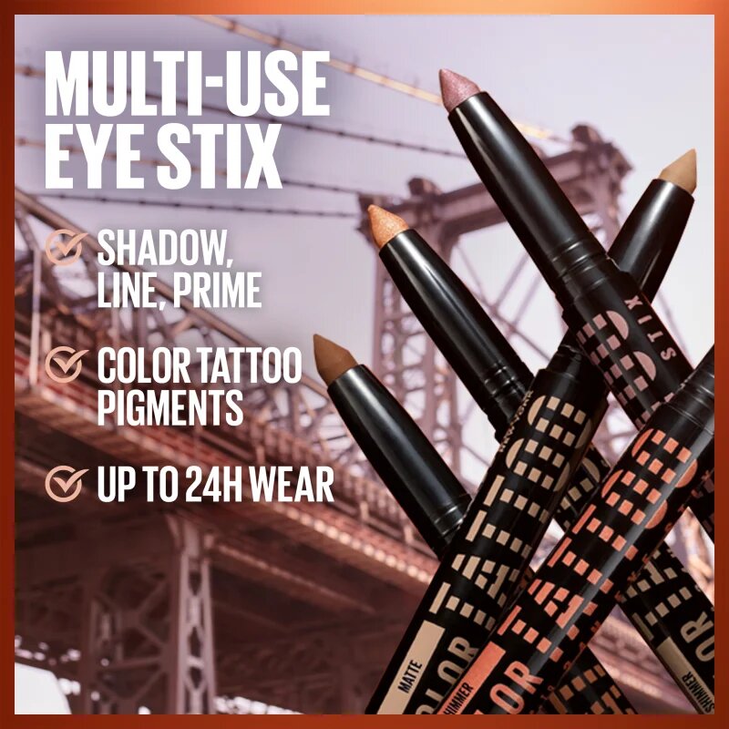 MAYBELLINE NEW YORK Color Tattoo 24 HR сенки за очи и молив за очи цвят I am spicy 1.4 гр.