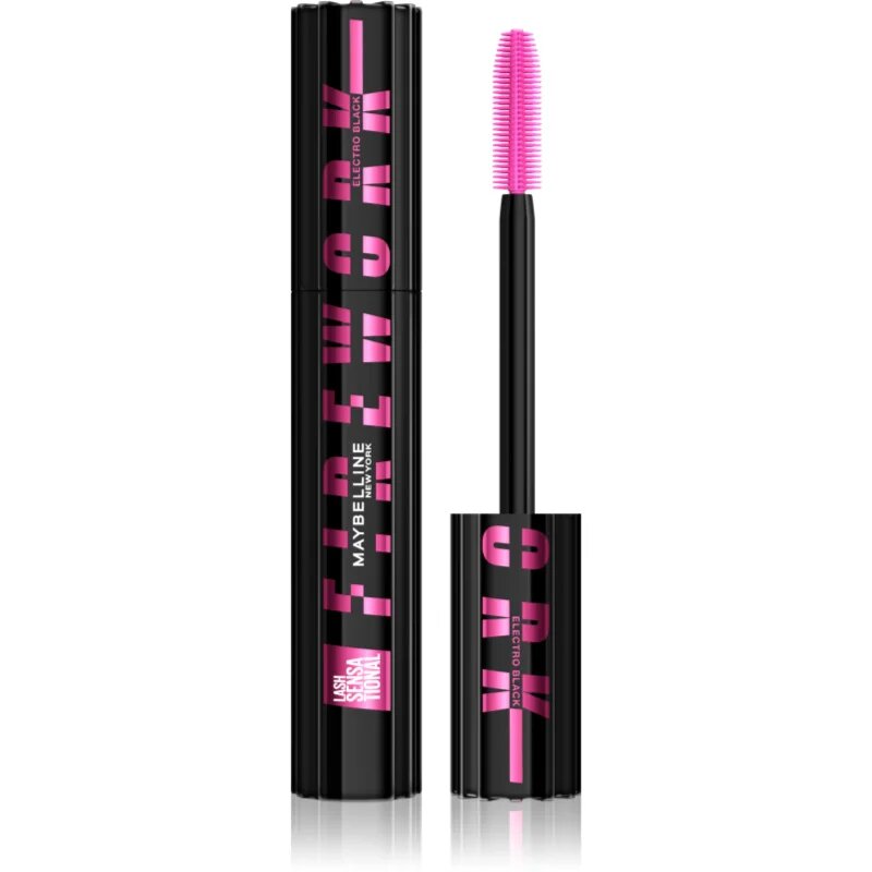 MAYBELLINE NEW YORK Lash Sensational Firework спирала за удъжаване извиване и обем екстра черно цвят Electro Black 10 мл.