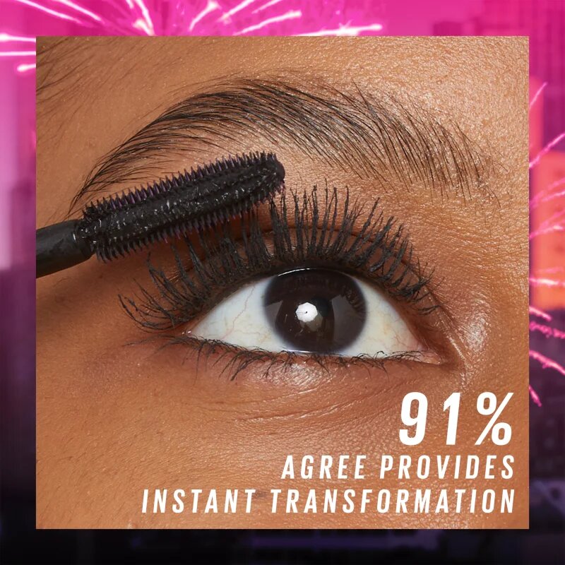 MAYBELLINE NEW YORK Lash Sensational Firework спирала за удъжаване извиване и обем екстра черно цвят Electro Black 10 мл.