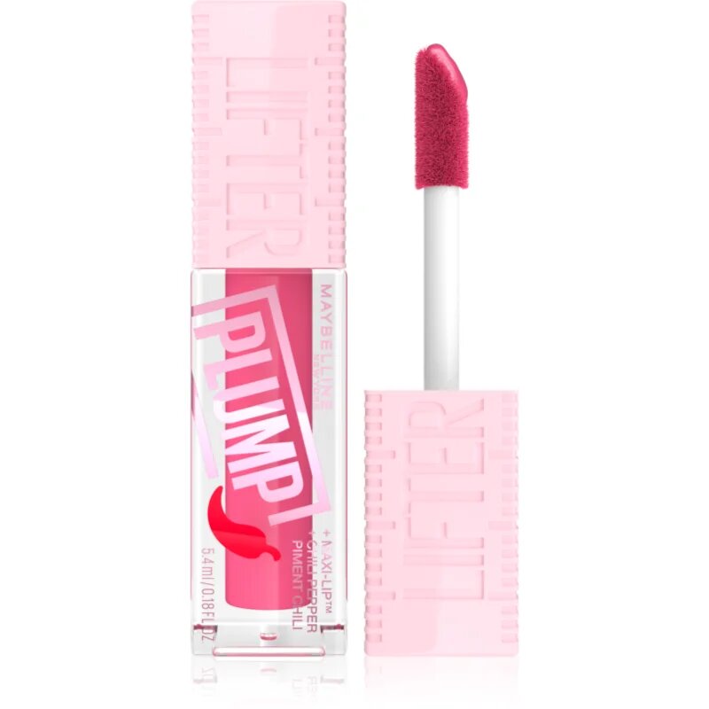 MAYBELLINE NEW YORK Lifter Plump блясък за устни с увеличаващ ефект цвят 003 Pink Sting 5.4 мл.