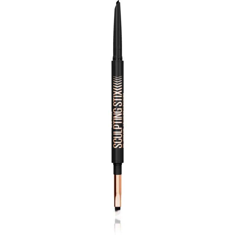 MAYBELLINE NEW YORK Sculpting Stix автоматичен молив за очи с четка цвят 16 Black Blur 1 бр.