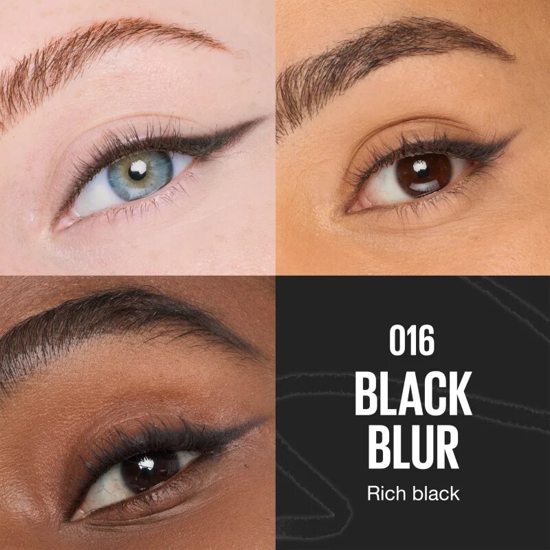 MAYBELLINE NEW YORK Sculpting Stix автоматичен молив за очи с четка цвят 16 Black Blur 1 бр.