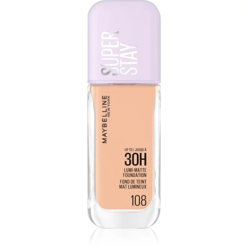 MAYBELLINE NEW YORK SuperStay Lumi-Matte лек фон дьо тен за дълготраен ефект цвят 108 35 мл.