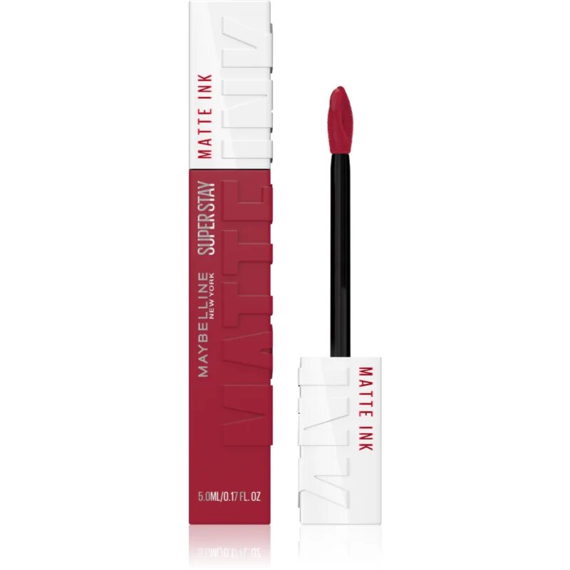 MAYBELLINE NEW YORK SuperStay Matte Ink матиращо течно червило за дълготраен ефект цвят 80 Ruler 5 мл.