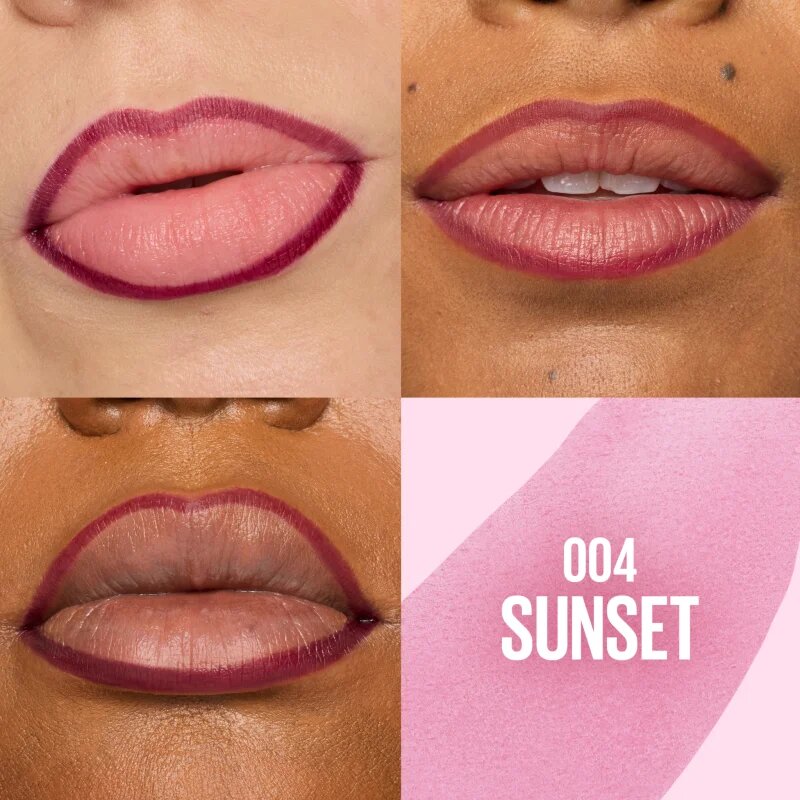 MAYBELLINE NEW YORK SuperStay Peel Off белещо се червило цвят 004 Sunset 4.8 мл.