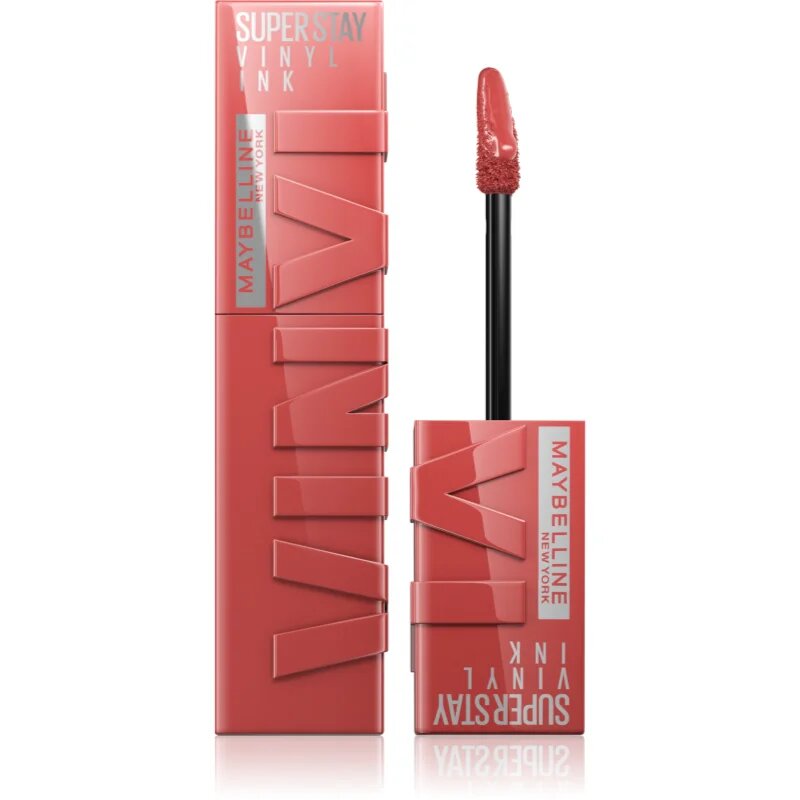 MAYBELLINE NEW YORK SuperStay Vinyl Ink дълготрайно течно червило 15 PEACHY 4.2 мл.