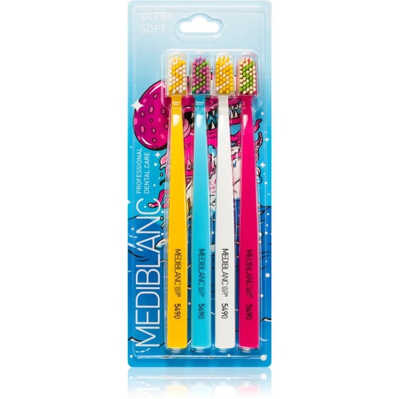 MEDIBLANC 5490 Ultra Soft Limited edition четки за зъби ултра софт (summer limited edition) 4 бр.