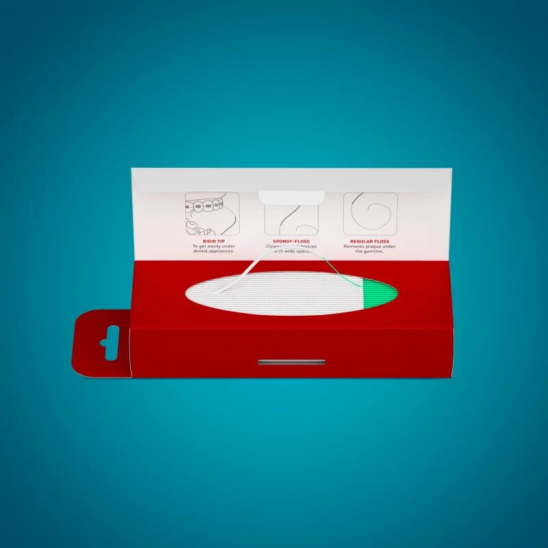 MEDIBLANC Dental Floss For Braces дентален концец за брекети и импланти 50 бр.