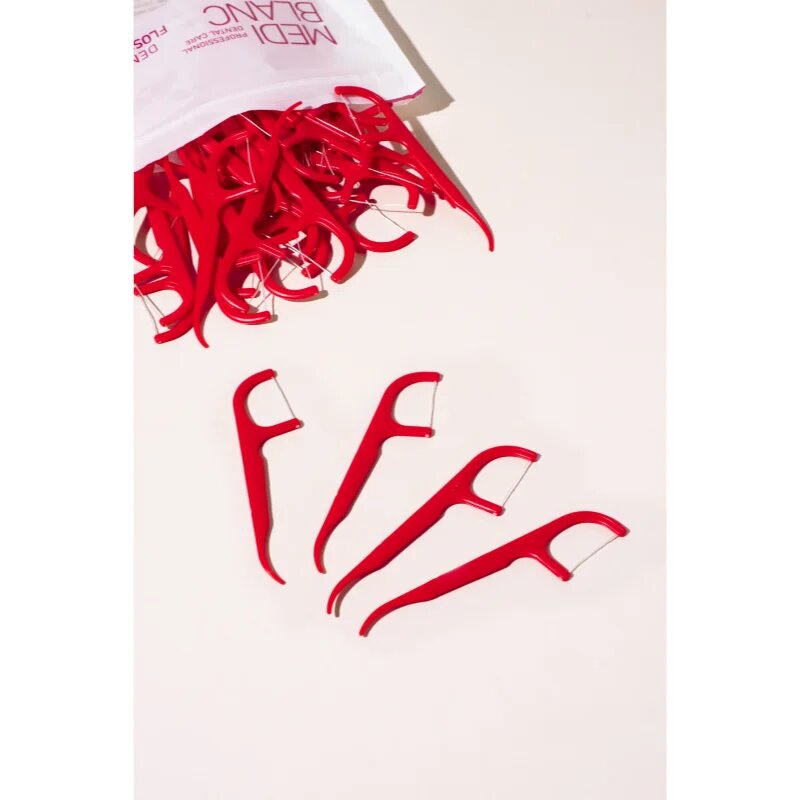 MEDIBLANC Dental Floss Picks дентални клечки с конец 50 бр.