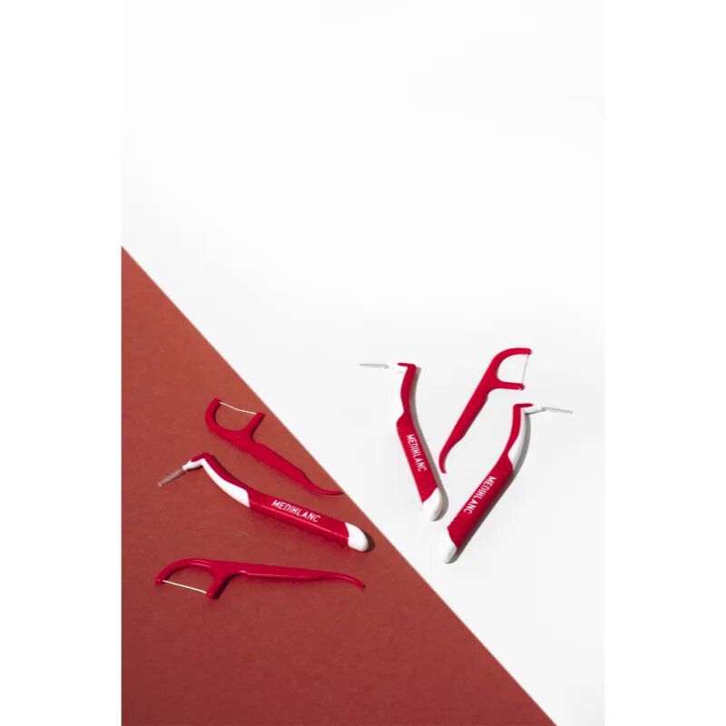 MEDIBLANC Dental Floss Picks дентални клечки с конец 50 бр.