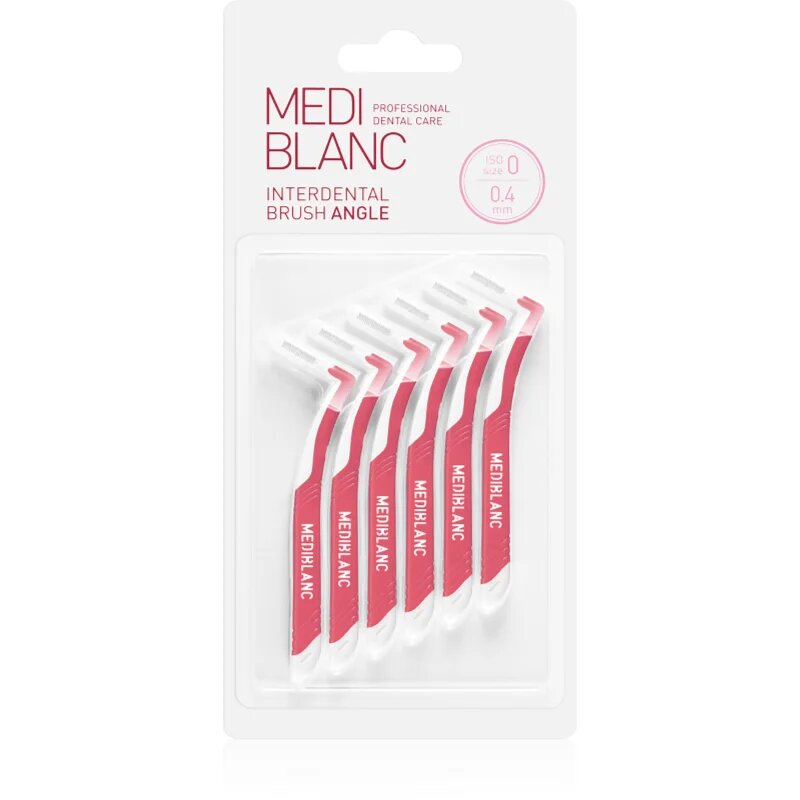 MEDIBLANC Interdental Pick-brush Angle междузъбна четка 6 бр. 04 mm Pink 6 бр.