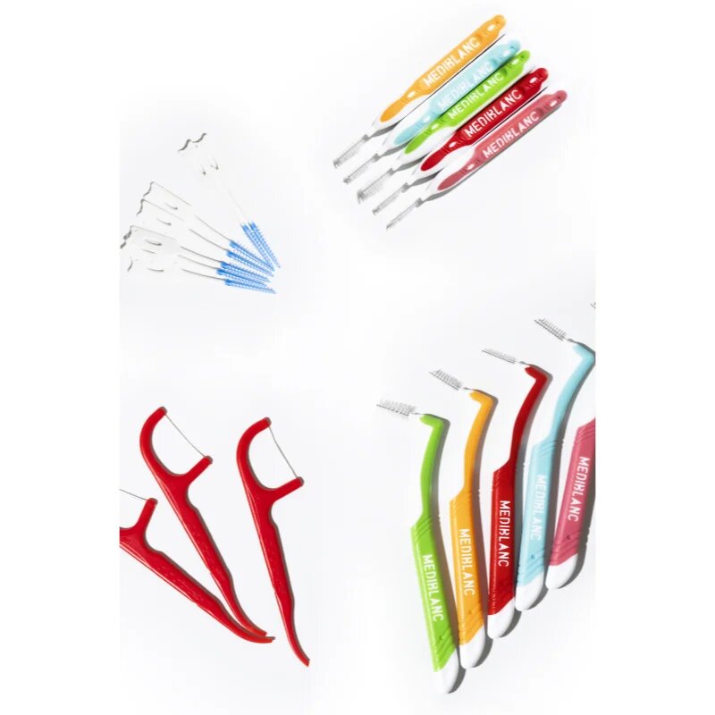 MEDIBLANC Interdental Pick-brush Angle междузъбна четка 6 бр. 04 mm Pink 6 бр.