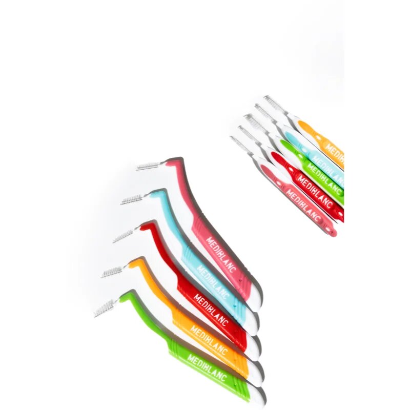 MEDIBLANC Interdental Pick-brush Angle междузъбна четка 9 бр Mix kit 5 бр.