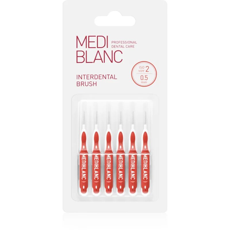 MEDIBLANC Interdental Pick-brush междузъбна четка 05 mm Red 6 бр.
