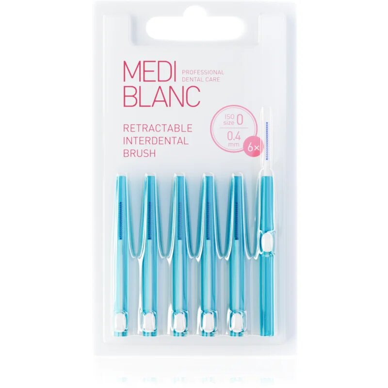 MEDIBLANC Interdental TB Pull Out System 0.4 mm изваждаща се интердентална четка 6 бр.