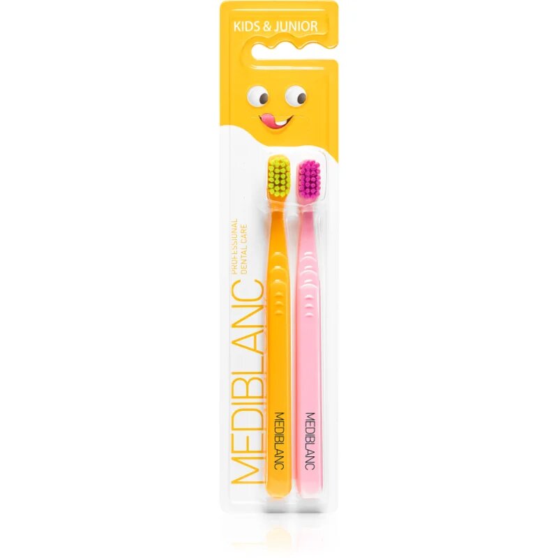 MEDIBLANC KIDS & JUNIOR Ultra Soft четка за зъби за деца ултра софт Orange Pink 2 бр.
